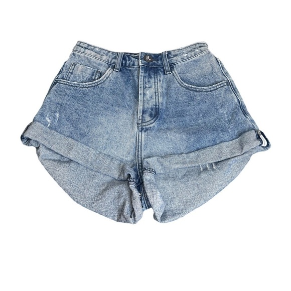 One Teaspoon High Waist Bandits Slim Fit Twisted Cuff Hem Size 27 - Picture 2 of 13